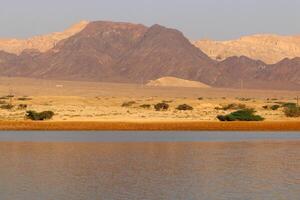 timna montaña rango en Eilat en del Sur Israel. foto