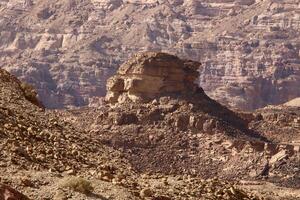 timna montaña rango en Eilat en del Sur Israel. foto