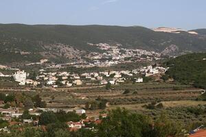 paisaje en las montañas del norte de israel. foto