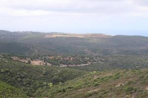 Landscape in the mountains in northern Israel. photo