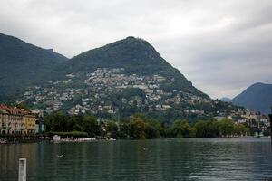 Landscape in the mountains with views of pristine nature. photo