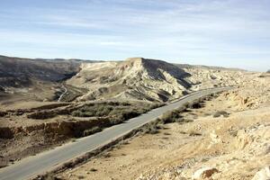 The Negev is a desert in the Middle East, located in Israel and occupying about 60 of its territory. photo