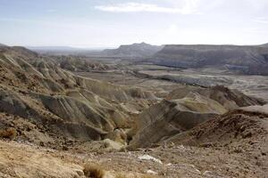 The Negev is a desert in the Middle East, located in Israel and occupying about 60 of its territory. photo