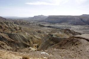 The Negev is a desert in the Middle East, located in Israel and occupying about 60 of its territory. photo