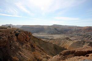 The Negev is a desert in the Middle East, located in Israel and occupying about 60 of its territory. photo