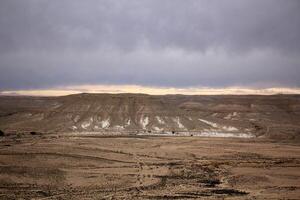 The Negev is a desert in the Middle East, located in Israel and occupying about 60 of its territory. photo