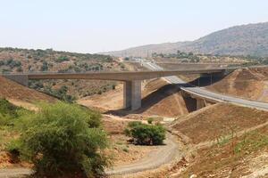 The bridge was built over a gorge and a water obstacle. photo