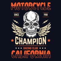 personalizado motocicleta motorista Moda tipografía extremo carreras club camiseta vestir estampilla, pegatina emblema, tipografía imprimir, tela paño. gótico caligrafía. California hipster retro Insignia Clásico vector