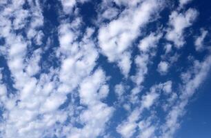 Rain clouds in the sky over the Mediterranean Sea. photo