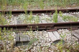 un nuevo ferrocarril es siendo construido. foto