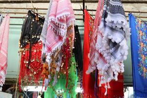 Tel Aviv Israel 04 05 2024. Various goods and clothes are displayed on display in a store in a large shopping center. photo