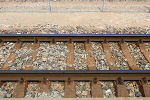 un nuevo ferrocarril es siendo construido. foto