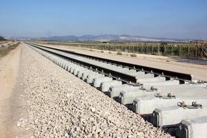 A new railway is being built. photo