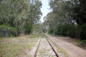 un nuevo ferrocarril es siendo construido. foto