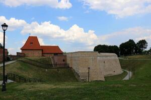 02 07 2023 Vilnius Lithuania. Vilnius is the capital and largest city of Lithuania. It is located in the southeast of Lithuania on the Vilnius River. photo