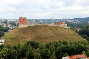 02 07 2023 Vilnius Lithuania. Vilnius is the capital and largest city of Lithuania. It is located in the southeast of Lithuania on the Vilnius River. photo