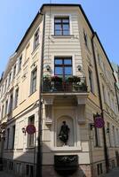 25 07 2023 Riga Latvia. Riga, the capital of Latvia, is located on the banks of the Daugava River at its confluence with the Gulf of Riga. photo