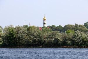 25 07 2023 Riga Latvia. Riga, the capital of Latvia, is located on the banks of the Daugava River at its confluence with the Gulf of Riga. photo