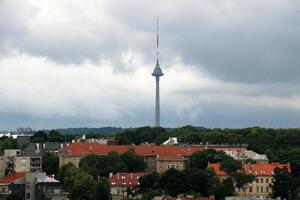 02 07 2023 Vilnius Lituania. Vilnius es el capital y mas grande ciudad de Lituania. eso es situado en el Sureste de Lituania en el Vilnius río. foto