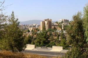 06 30 2023 Safed Israel. Ancient city of Safed, city of Kabbalists and artists photo