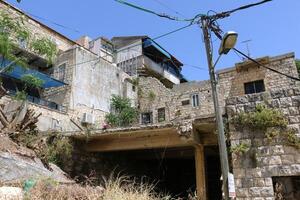 06 30 2023 Safed Israel. Ancient city of Safed, city of Kabbalists and artists photo