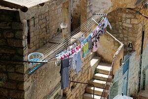 06 30 2023 Safed Israel. Ancient city of Safed, city of Kabbalists and artists photo