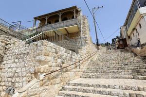 06 30 2023 Safed Israel. Ancient city of Safed, city of Kabbalists and artists photo