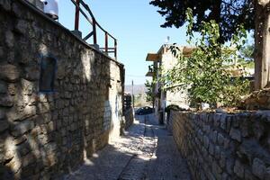 06 30 2023 Safed Israel. Ancient city of Safed, city of Kabbalists and artists photo