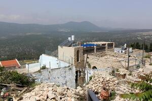06 30 2023 Safed Israel. Ancient city of Safed, city of Kabbalists and artists photo