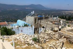 06 30 2023 Safed Israel. Ancient city of Safed, city of Kabbalists and artists photo