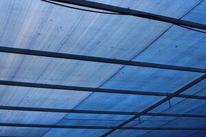 Canopy for protection from the hot sun in a city park. photo