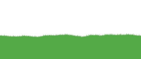 Grass Meadow Bottom Border for Background Element Decoration Illustration vector