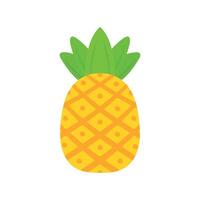 Hand Drawn Pineapple Tropical Summer Fruit Doodle Icon Illustration vector