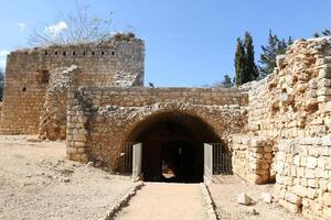 02 12 2024 Haifa Israel. Yehiam is the ruins of a Crusader and Ottoman-era fortress in western Galilee, Israel. photo