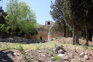 02 12 2024 Haifa Israel. Yehiam is the ruins of a Crusader and Ottoman-era fortress in western Galilee, Israel. photo