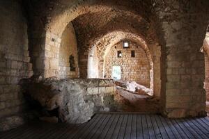 02 12 2024 Haifa Israel. Yehiam is the ruins of a Crusader and Ottoman-era fortress in western Galilee, Israel. photo