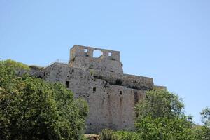 02 12 2024 Haifa Israel. Yehiam is the ruins of a Crusader and Ottoman-era fortress in western Galilee, Israel. photo