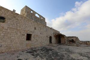 02 12 2024 Haifa Israel. Yehiam is the ruins of a Crusader and Ottoman-era fortress in western Galilee, Israel. photo