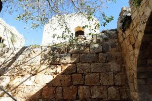 02 12 2024 Haifa Israel. Yehiam is the ruins of a Crusader and Ottoman-era fortress in western Galilee, Israel. photo