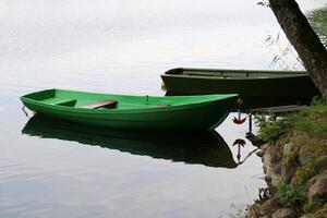 A pier on the shore for mooring boats and yachts. photo