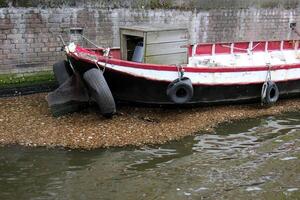 A pier on the shore for mooring boats and yachts. photo