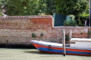 A pier on the shore for mooring boats and yachts. photo
