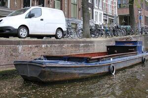 A pier on the shore for mooring boats and yachts. photo