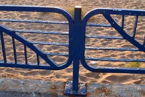 Texture of old and rusty iron. Rusty metal products. photo