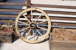 Texture of old and rusty iron. Rusty metal products. photo