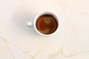 A cup of hot aromatic coffee. illustration . photo