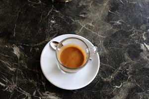 un taza de caliente aromático café. ilustración . foto