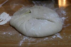 Bread and bakery products are sold in a bakery in Israel. photo