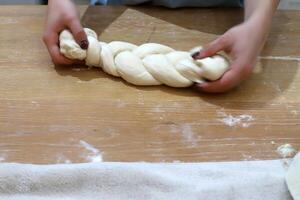 Bread and bakery products are sold in a bakery in Israel. photo