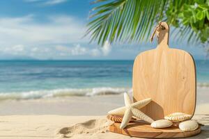 photo white wooden board with other objects